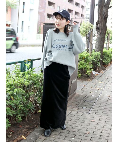 Ungrid フィットベロアスカート Ungrid スカート フィットベロアスカート : ZOZOTOWN Yahoo!店
