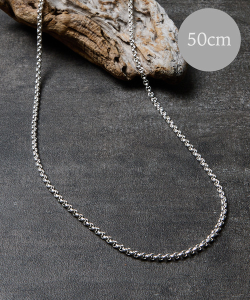 ネックレス THEFT セフト / AZUKI SILVER CHAIN NECKLACE シルバー925ロールチェーンネックレス 50cm