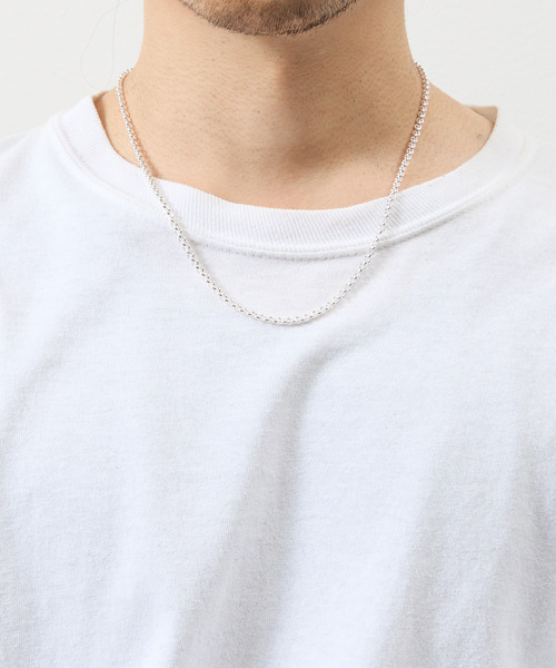 ネックレス THEFT セフト / AZUKI SILVER CHAIN NECKLACE シルバー925ロールチェーンネックレス 50cm