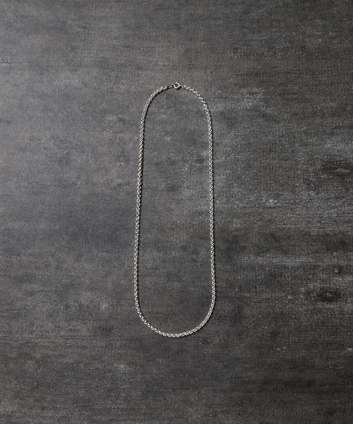 ネックレス THEFT セフト / AZUKI SILVER CHAIN NECKLACE シルバー925ロールチェーンネックレス 50cm
