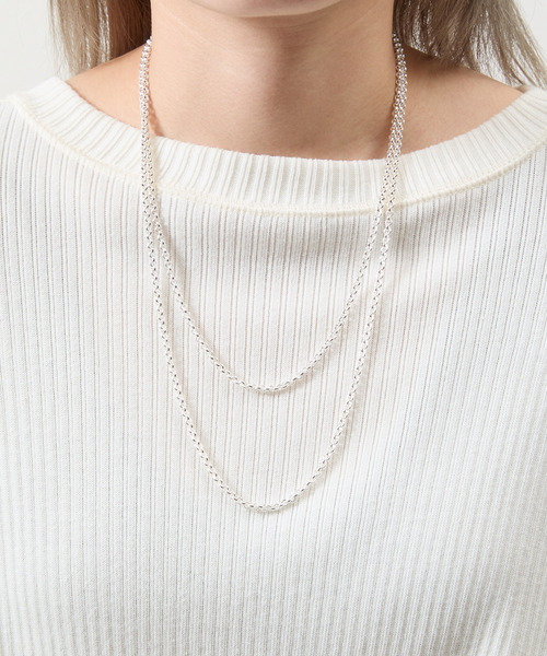 ネックレス THEFT セフト / AZUKI SILVER CHAIN NECKLACE シルバー925ロールチェーンネックレス 50cm