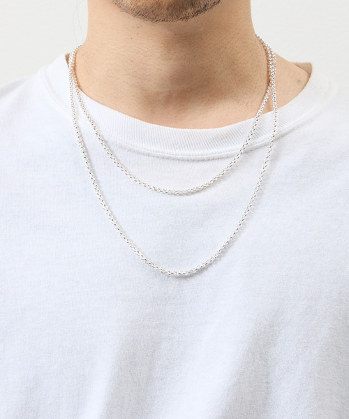 ネックレス THEFT セフト / AZUKI SILVER CHAIN NECKLACE シルバー925ロールチェーンネックレス 50cm