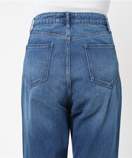 「FRAMeWORK」 加工デニムパンツ 40 ネイビー レディース
