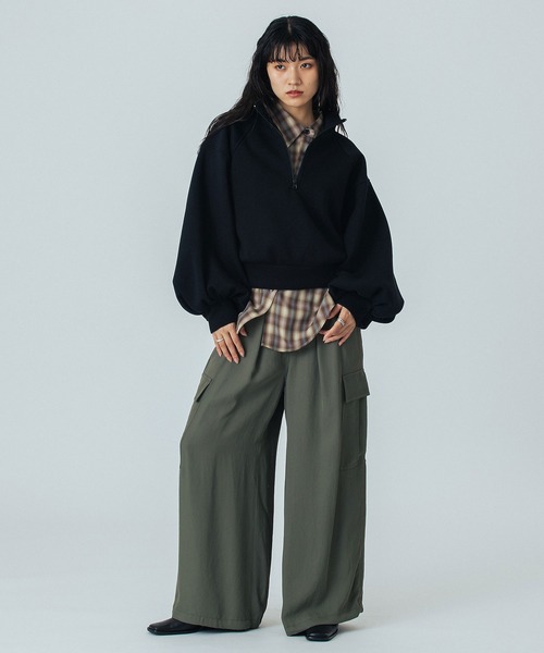 ROSE BUD（ローズバッド） トレーナー スウェット (mici)VOLUME SLEEVE 