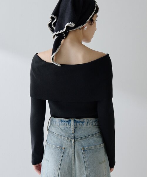 Whim Gazette（ウィム ガゼット） ニット セーター オフショルニット