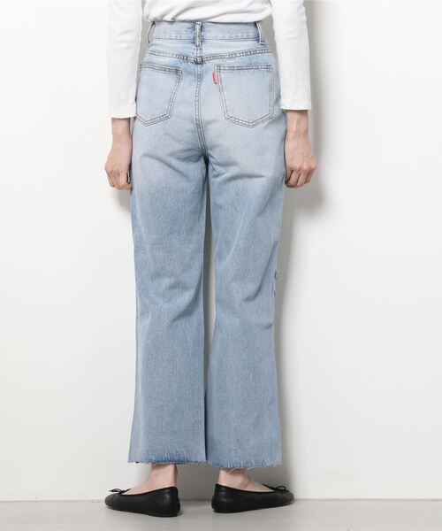 「SHAGGIE」 ダメージ加工デニムパンツ MEDIUM ブラック レディース