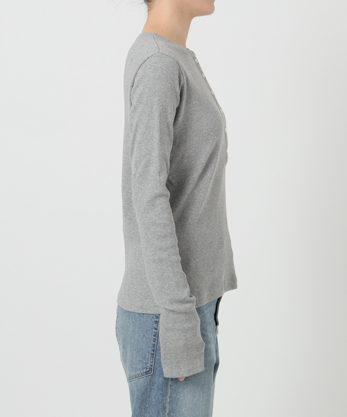 FRAMeWORK（フレームワーク） tシャツ コットンリブヘンリーカットソー