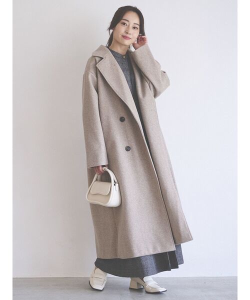 「COTORICA」 チェスターコート MEDIUM ピンク レディース_画像5