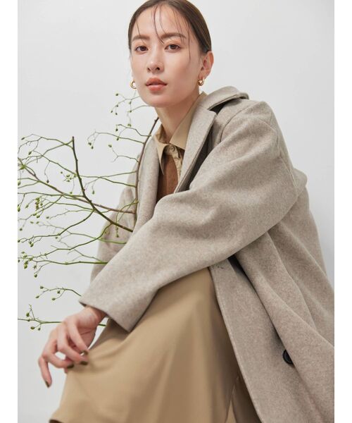 「COTORICA」 チェスターコート MEDIUM ピンク レディース_画像7