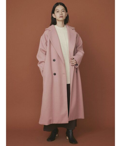 「COTORICA」 チェスターコート MEDIUM ピンク レディース_画像9