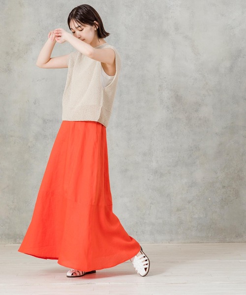 「Gready Brilliant」 「AuieF」フレアスカート 38 レッド レディース_画像2