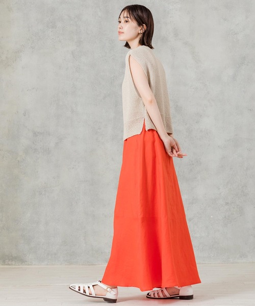 「Gready Brilliant」 「AuieF」フレアスカート 38 レッド レディース_画像3