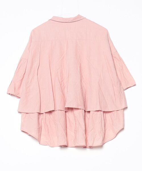 「Sunny clouds」 半袖シャツ LL ピンク レディース_画像2