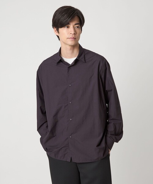 【新品未使用】サイズ4 メンズ シャツ ラッセルノ 1598 セール】ラッセル透かし編み柄シャツ（シャツ/ブラウス）｜niko and