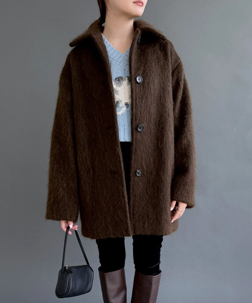 【EDIT.FOR LULU】　シャギーコート　完売品 EDIT. FOR LULU（エディットフォールル） コート アウター 「追加2