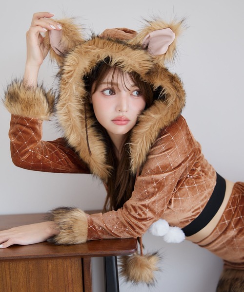 sugar nine コスプレ キルティングビジューきつね 「コスプレ4点セット