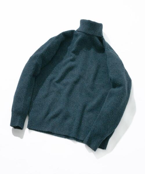 【まろ】COCODEAL ブークレタートルニット URBAN RESEARCH ROSSO MEN セーター ニット ブークレストレッチ