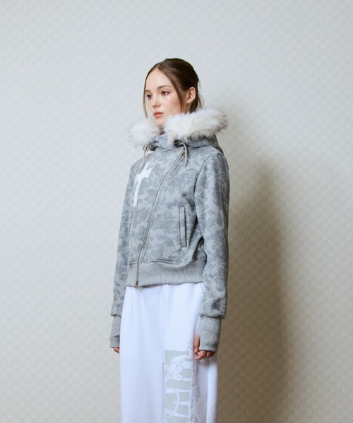 LUVISTRUE パーカー GT FUR UNBALANCE HOOD ZIP UP レディース 