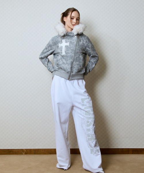 LUVISTRUE パーカー GT FUR UNBALANCE HOOD ZIP UP レディース 