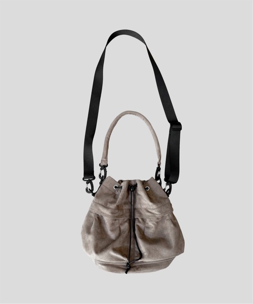 cii ショルダーバッグ KINCHAKU SHOULDER BAG / スエード巾着