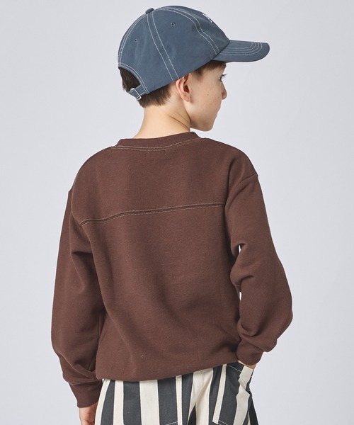 pairmanon（ペアマノン） トレーナー 「ぬくふわ」裏起毛 配色ステッチ