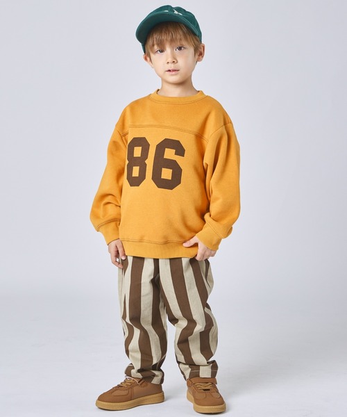 pairmanon（ペアマノン） トレーナー 「ぬくふわ」裏起毛 配色ステッチ