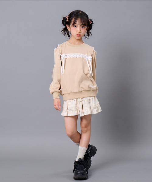 by LOVEiT スカート コール楊柳ティアードスカート キッズ 子供服