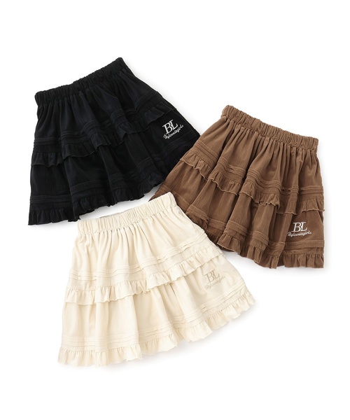 by LOVEiT スカート コール楊柳ティアードスカート キッズ 子供服