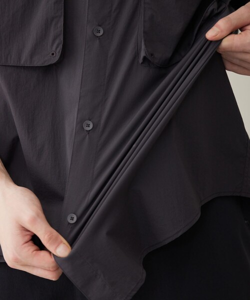 「UNFILO」 半袖シャツ MEDIUM ネイビー メンズ_画像5