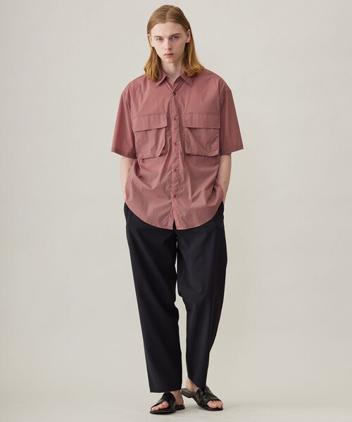 「UNFILO」 半袖シャツ MEDIUM ネイビー メンズ_画像6