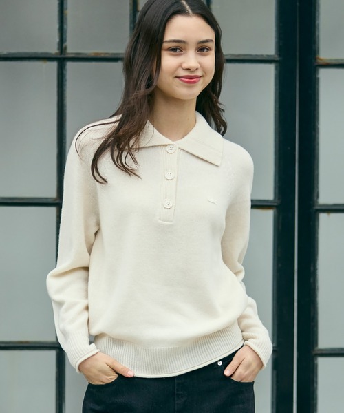 LACOSTE（ラコステ） ニット セーター 3Dニッティングハーフボタン