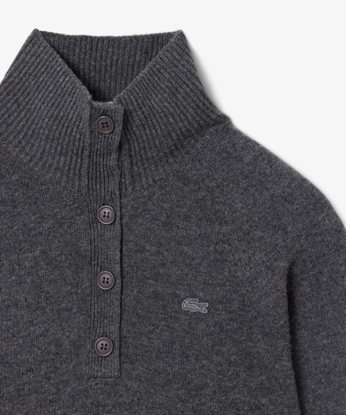 LACOSTE（ラコステ） ニット セーター 3Dニッティングハーフボタン