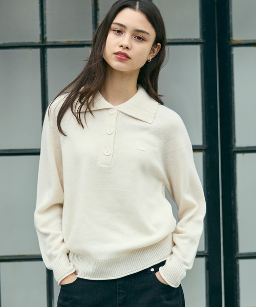 LACOSTE（ラコステ） ニット セーター 3Dニッティングハーフボタン