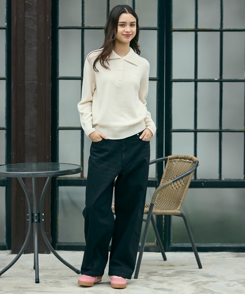 LACOSTE(ラコステ) ニット セーター 3Dニッティングハーフボタン LACOSTE(ラコステ) ニット セーター 3Dニッティングハーフボタン