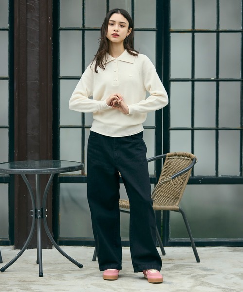 LACOSTE（ラコステ） ニット セーター 3Dニッティングハーフボタン