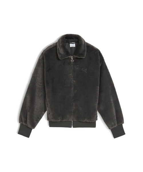 新品 AMI Paris PUMA ロゴ フリースジャケット ブルゾン ブラック 新品 AMI Paris × PUMA ブランドロゴ フリースジャケット ブルゾン