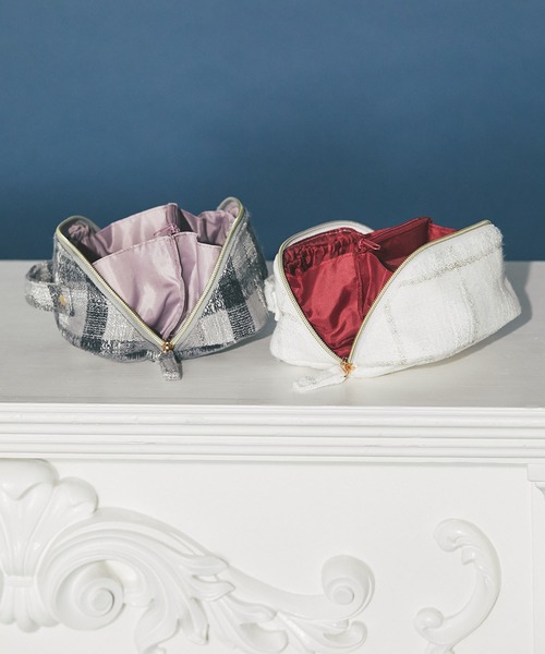 tocco closet（トッコ クローゼット） ポーチ ツイード立体ポーチ「新