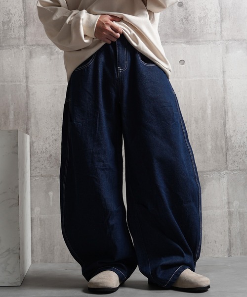 ワイドパンツ ジーンズ バレルレッグジーンズ / Barrel Leg Jeans Wide