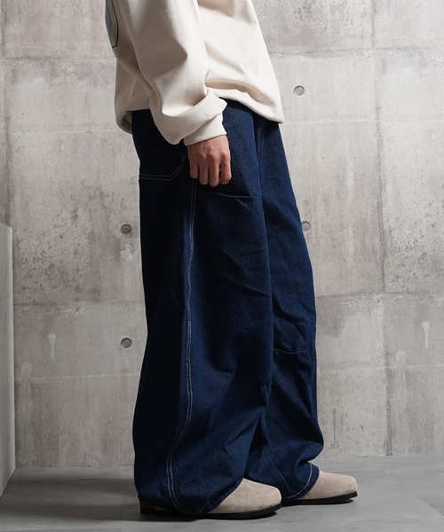 ジーンズ バレルレッグジーンズ ワイドパンツ / Barrel Leg Jeans Wide