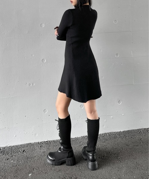 LVEU.（ラブユ） ワンピース 「LVEU.」プチハイネックロングスリーブ