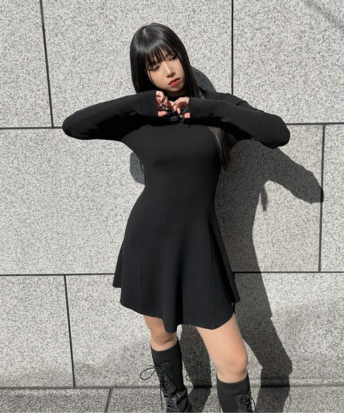 LVEU.（ラブユ） ワンピース 「LVEU.」プチハイネックロングスリーブ