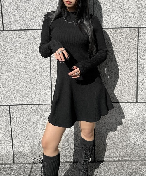 LVEU.（ラブユ） ワンピース 「LVEU.」プチハイネックロングスリーブ