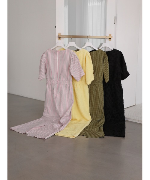 「Katrin TOKYO」 半袖ワンピース S レモンイエロー レディース_画像4