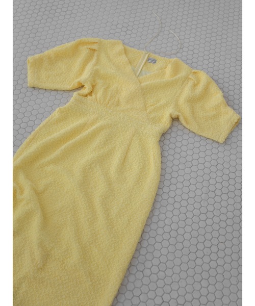 「Katrin TOKYO」 半袖ワンピース S レモンイエロー レディース_画像7
