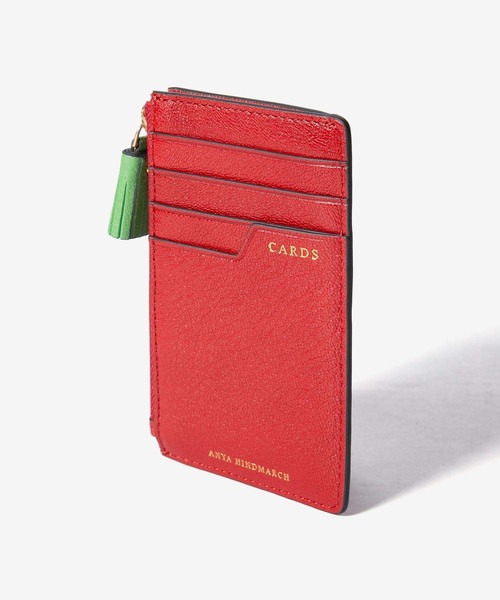 ANYA HINDMARCH レザーケース レッド ANYA HINDMARCH レザーケース レッド ANYA HINDMARCH（アニヤ