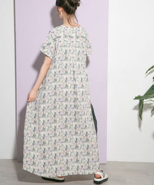 「URBAN RESEARCH」 半袖ワンピース FREE グレー レディース_画像6