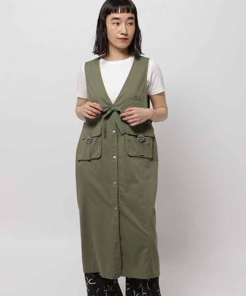 niko and…（ニコアンド） ノースリーブワンピース FREE カーキ