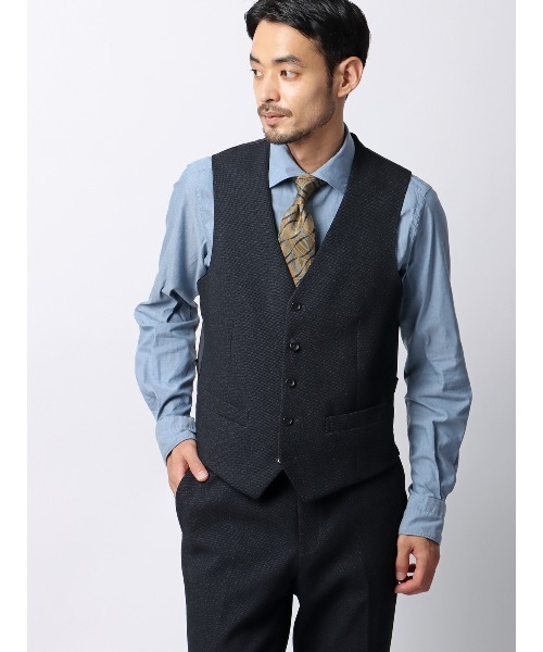 スーツ ベスト スマみえレジレ ウォッシャブル ストレッチ 防シワ