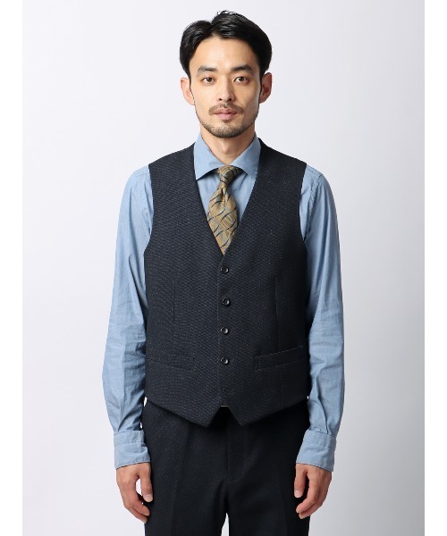スーツ ベスト スマみえレジレ ウォッシャブル ストレッチ 防シワ