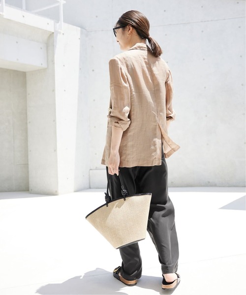 「SLOBE IENA」 イージーパンツ 40 ブラック レディース_画像4